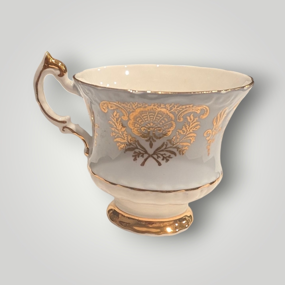 PARAGON Gold and Cream Decorative Teacup